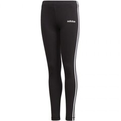 Sporta bikses meitenēm Adidas essentials 3S tight Jr DV0367, melnas cena un informācija | Bikses meitenēm | 220.lv