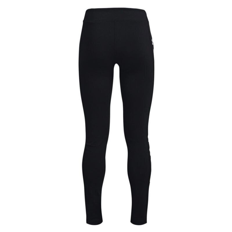 Sporta legingi meitenēm Under Armor Y SportStyle Branded Leggings Jr 1363379 001, melni cena un informācija | Bikses meitenēm | 220.lv