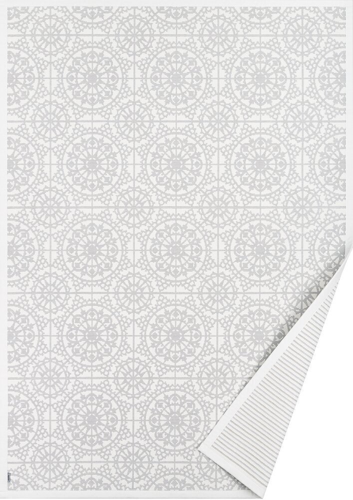 Divpusējais šenila paklājs Narma smartWeave RAADI, baltā krāsā - dažādi izmēri, 100 x 160 cm цена и информация | Paklāji | 220.lv