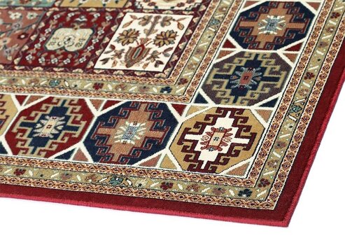 Narma viskozes paklājs Zahra, sarkans - dažādi izmēri, 160 x 230 cm cena un informācija | Paklāji | 220.lv
