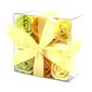 Dzeltena ziepju roze kastē, 9 gab. cena un informācija | Ziepes | 220.lv
