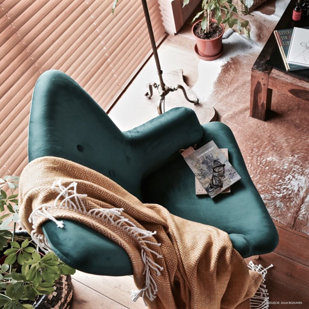 MOSS Green atzveltnes krēsls 50x96 cm цена и информация | Atpūtas krēsli | 220.lv