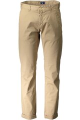 Vīriešu bikses Gant, bēšas цена и информация | Мужские брюки | 220.lv