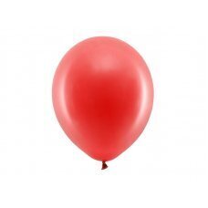 Varavīksnes baloni 30 cm pasteļtoņi, sarkani (1 iepak. / 100 gab.) cena un informācija | Baloni | 220.lv