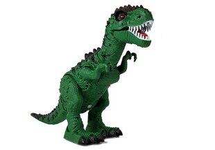 Дистанционно управляемый динозавр, откладывающий яйца Lean Toys Dinosour, зеленый цена и информация | Игрушки для мальчиков | 220.lv