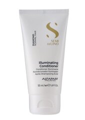 Spīdumu sniedzošs matu kondicionieris Alfaparf Milano Semi Di Lino Diamond Illuminating 50 ml cena un informācija | Matu kondicionieri, balzāmi | 220.lv