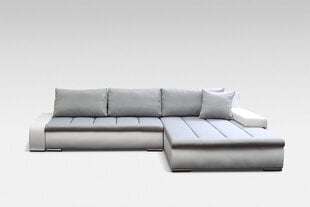 Универсальный мягкий угловой диван Tivano, светло-серый / белый цена и информация | Угловые диваны | 220.lv