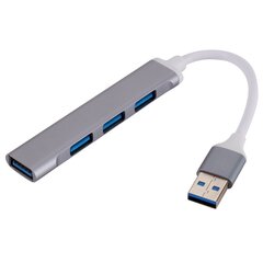 Goodbuy mini adapteris (sadalītājs) no USB 3.0 līdz 4 x USB 3.0 sudraba cena un informācija | Adapteri un USB centrmezgli | 220.lv