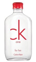 Calvin Klein CK One Red Edition for Her EDT для женщин 100 мл цена и информация | Женские духи Lovely Me, 50 мл | 220.lv