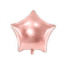 Folija balons Zvaigzne, 70cm, rozā zelts цена и информация | Baloni | 220.lv