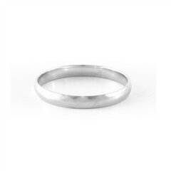 Laulības gredzens no baltā zelta, komforts ZG3MM/1W cena un informācija | Gredzeni | 220.lv