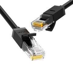 Сетевой кабель Ugreen NW102 RJ45, Cat.6, UTP, 5 м, черный цена и информация | Кабели и провода | 220.lv