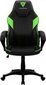 Spēļu krēsls ThunderX3 Aerocool EC1, melns/zaļš cena un informācija | Biroja krēsli | 220.lv