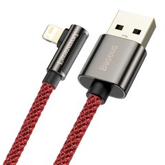 Кабель USB к Lightning Baseus Legend Series, 2.4A, 2 м (красный) цена и информация | Кабели для телефонов | 220.lv
