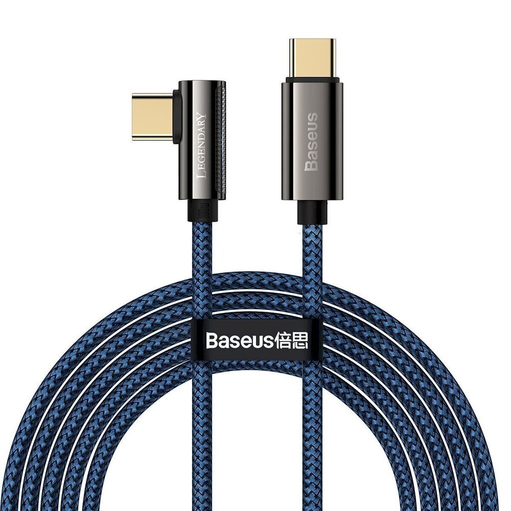 Cable USB-C to USB-C Baseus Legend Series, PD, 100W, 2m (blue) cena un informācija | Savienotājkabeļi | 220.lv