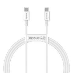 Baseus Superior Series Cable USB-C to USB-C, 100W, 1m (white) cena un informācija | Savienotājkabeļi | 220.lv