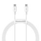 Baseus Superior Series Cable USB-C to USB-C, 100W, 1m (white) цена и информация | Savienotājkabeļi | 220.lv