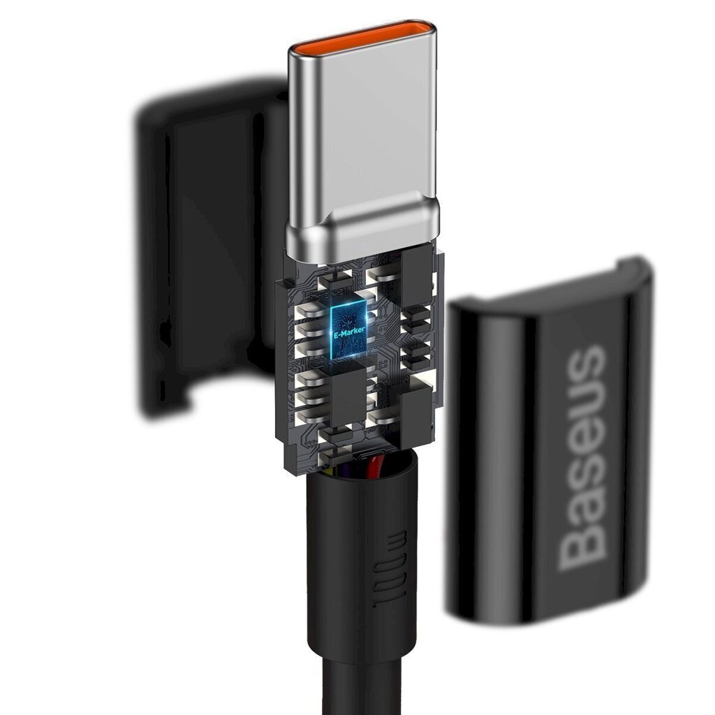 Baseus Superior Series Cable USB-C to USB-C, 100W, 2m (black) cena un informācija | Savienotājkabeļi | 220.lv
