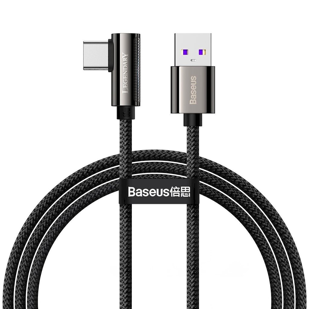 Cable USB to USB-C Baseus Legend Series, 66W, 1m (black) cena un informācija | Savienotājkabeļi | 220.lv