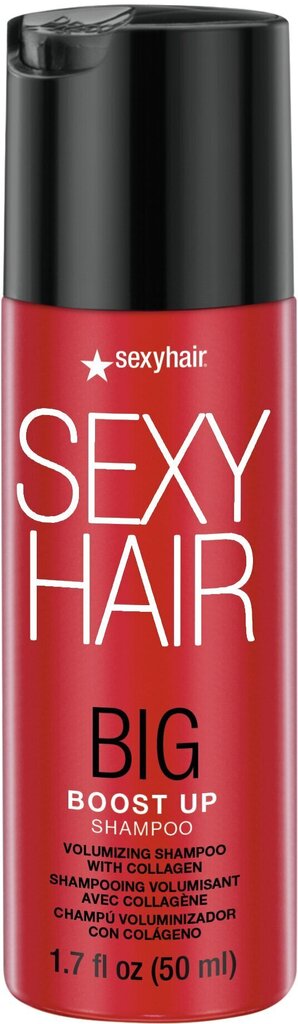 Apjomu palielinošs šampūns Sexy Hair Big Boost Up Volume 50 ml cena un informācija | Šampūni | 220.lv