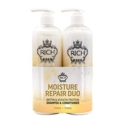 Matu stiprināšanas komplekts Rich Pure Luxury Moisture Repair Duo Tigi 750 ml + 750 ml цена и информация | Шампуни | 220.lv