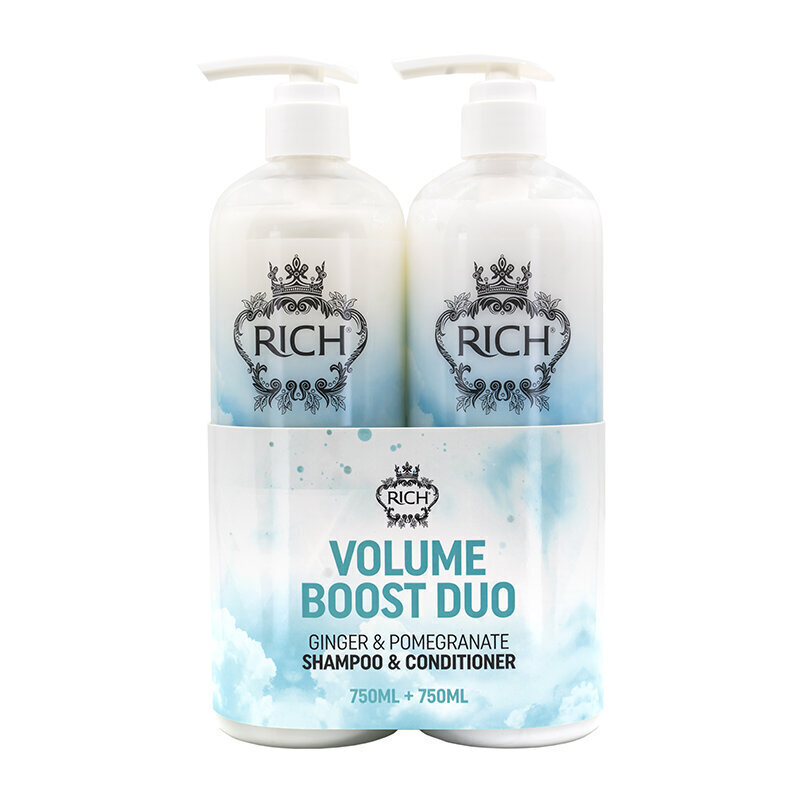 Apjoma palielināšanas komplekts Rich Pure Luxury Volume Boost Duo Tigi 750 ml + 750 ml cena un informācija | Šampūni | 220.lv