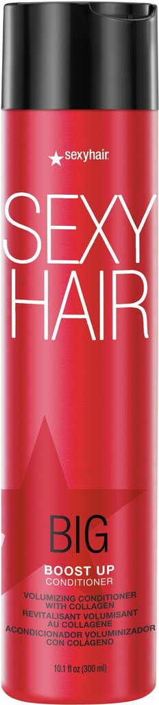 Apjomu palielinošs kondicionieris Sexy Hair Big Boost Up Volume 300 ml cena un informācija | Matu kondicionieri, balzāmi | 220.lv