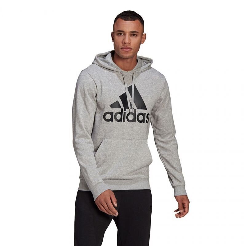 Džemperis vīriešiem Adidas Essentials Hoodie M GK9541, pelēks цена и информация | Vīriešu jakas | 220.lv