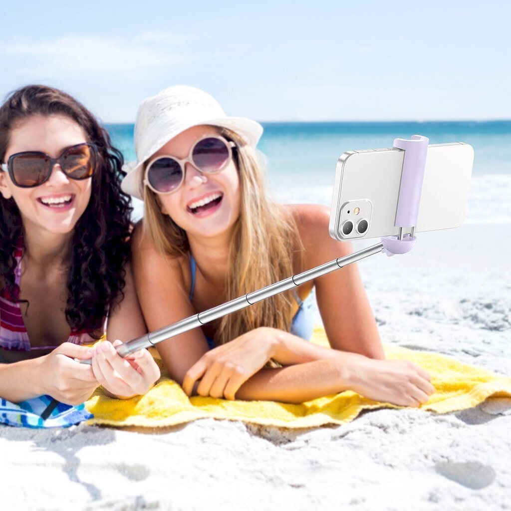 Bluetooth selfie stick Baseus Ultra Mini (purple) cena un informācija | Selfie Sticks | 220.lv