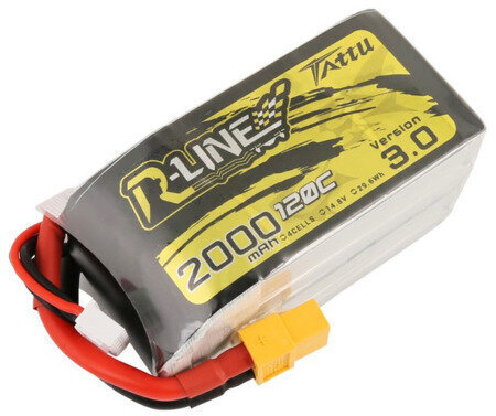 Akumulators Tattu R-Line 3.0 versija 2000mAh 14,8V 120C 4S1P XT60 cena un informācija | Smart ierīces un piederumi | 220.lv