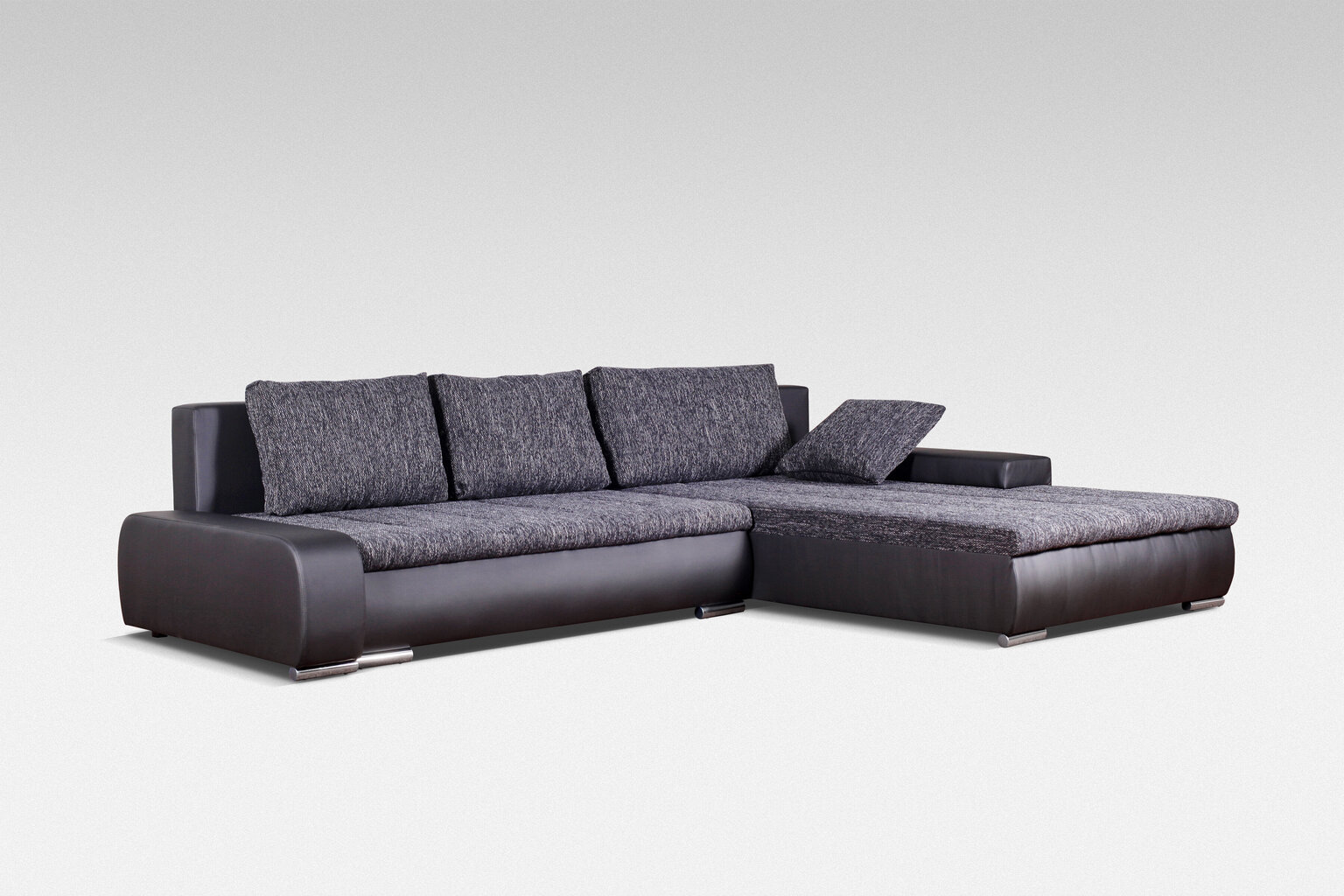 Universāls stūra dīvāns Tivano, pelēks/ melns cena un informācija | Stūra dīvāni | 220.lv