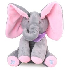 Interaktīvs zilonis - pelēks un rozā cena un informācija | Mīkstās (plīša) rotaļlietas | 220.lv