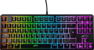 Mehāniskā tastatūra, Xtrfy K4 TKL RGB, melna, US cena un informācija | Klaviatūras | 220.lv