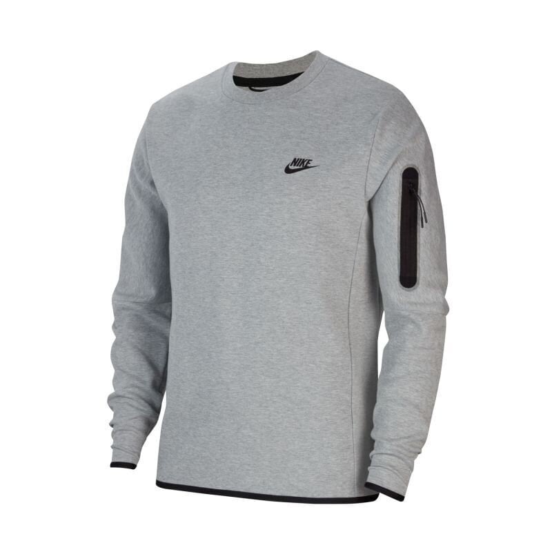 Džemperis vīriešiem Nike NSW Tech Fleece Crew M CU4505-063, pelēks cena un informācija | Sporta apģērbs vīriešiem | 220.lv