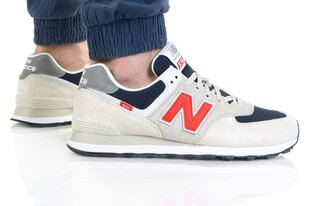 Sporta apavi vīriešiem New Balance 574, pelēki cena un informācija | Sporta apavi vīriešiem | 220.lv