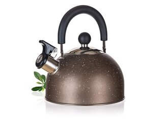 Чайник со свистком GRANITE BROWN, 1,7л цена и информация | Чайники, кофейники | 220.lv