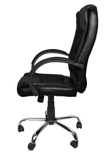 Grozāmais biroja krēsls hroma melns 8983 цена и информация | Biroja krēsli | 220.lv