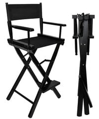 Деревянное кресло для макияжа, чёрное цена и информация | Офисные кресла | 220.lv