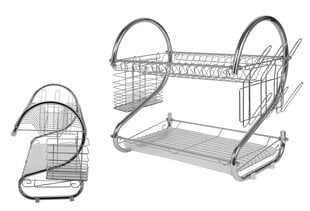Двухступенчатая сушилка для посуды цена и информация | Кухонные принадлежности | 220.lv