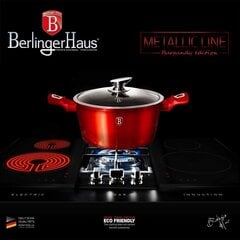 GRANĪTA PODS 28cm BERLINGER HAUS RED METALLIC LINE BH-1258 cena un informācija | Katli, tvaika katli | 220.lv