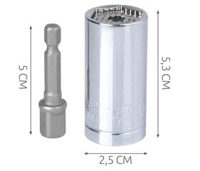 Sešstūra skrūvju diapazons 7 - 19 mm • CR-V hroma vanādija tērauds # 4296 cena un informācija | Rokas instrumenti | 220.lv