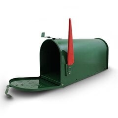 AMERICAN MAILBOX ar rokturi (zaļš) cena un informācija | Pastkastītes, mājas numuri | 220.lv