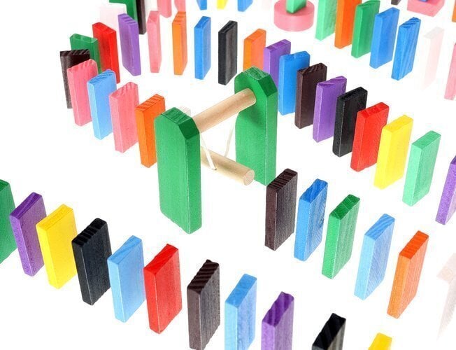 Domino-koka bloki-puzle 1131 XL 9397 cena un informācija | Galda spēles | 220.lv
