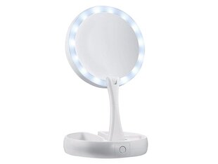 Rotējošs palielināms spogulis ar LED apgaismojumu cena un informācija | Kosmētikas somas, spoguļi | 220.lv