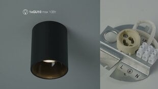 Потолочный светильник Nowodvorski Lighting 8930 Eye tone black/black цена и информация | Потолочные светильники | 220.lv