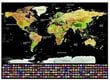 Pasaules kartes skrāpējumu karte 9409 цена и информация | Pasaules kartes | 220.lv