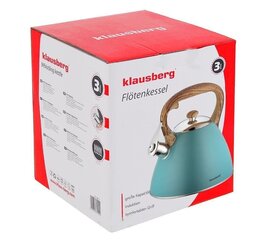 Чайник Klausberg KB-7263 со свистком, 3,0 л цена и информация | Чайники, кофейники | 220.lv