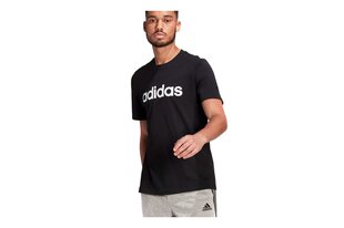 Футболка мужская Adidas Essentials Tee Black, черная цена и информация | Мужские футболки | 220.lv