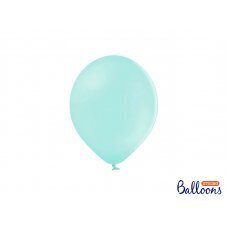 Izturīgi baloni 23 cm, pasteļtoņu piparmētra (1 gab. / 100 gab.) cena un informācija | Baloni | 220.lv