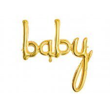 Воздушный шарик из фольги Baby, золото, 75x30см цена и информация | Шарики | 220.lv